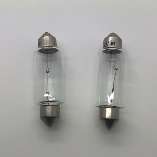 2 x 267 12v 10w Festoon Car Number Plate Interior Light Bulb S8.5d