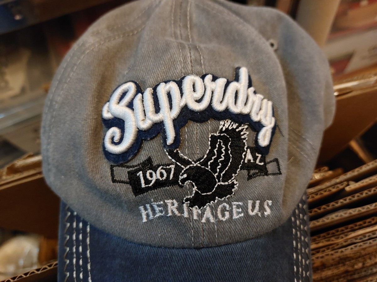 ◆Superdry◆ Pigment Vintage Two Tone Logo Ball Cap Gray ◇Superdry◇ Pigment Vintage Two Tone Logo Ball Cap Gray