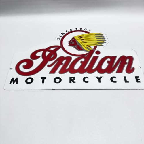 Indian Motorcycle Porzellan Händlerschild Tankstelle - Bild 11 von 11
