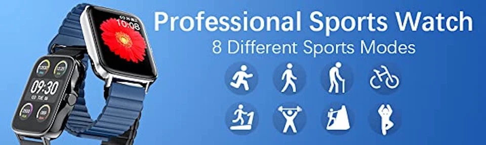 S36 Smart Watch 4.3cm SPORTS & Blood O2 Druck Gesundheit Monitor Kann Save Leben - Bild 2 von 4