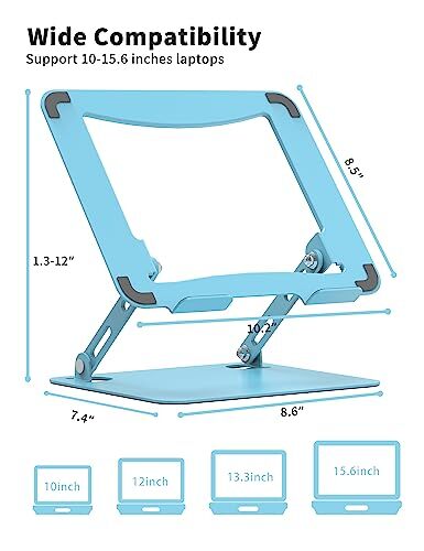 Adjustable Ergonomic Laptop Stand for Desk Portable E-Blue Riser