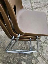 Stapelstuhl Designer Vintage Stuhl Chrom Casala 70s Space Age 70er Design