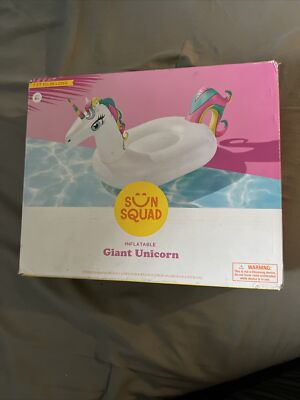 Sun Squad Inflatable Giant Unicorn (7ft 3/8in long)