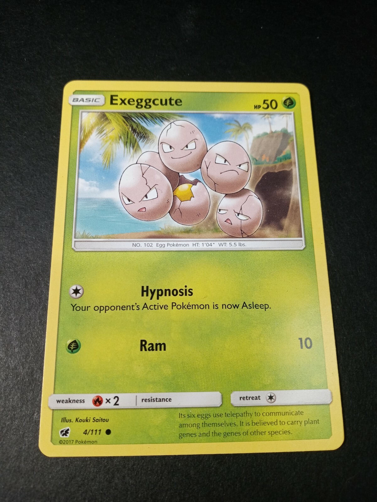 Pokemon Crimson Invasion Exeggcute Common Card 4/111 NM