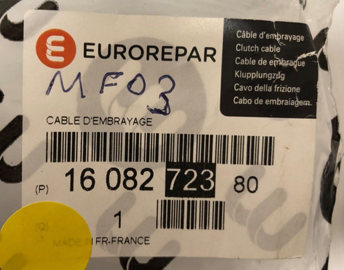 Original Eurorepar LH Antrieb Kupplungszug für Ford Escort Mk6/Orion Mk3 1608272380 - Bild 3 von 3