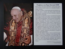 Włoski obraz nabożeństwa, list modlitewny, San Giovanni XXIII - (1881-1963) - 2)