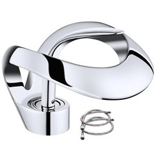 Single Handle Bathroom Faucet 1Hole Lavatory Sink Vanity Mixer Tap Faucet Chrome
