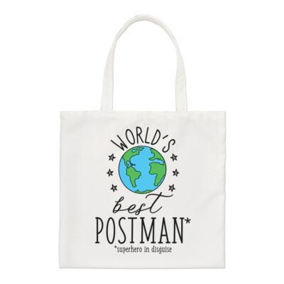 World's Best Postman Regular Tote Bag Lustiger Witz Lieblingsshopper