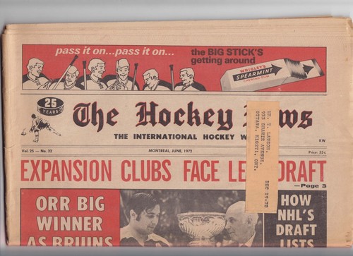 VINTAGE - THE HOCKEY NEWS - NEWSPAPER - YOU PICK FROM LIST - 1960's / 70's - Picture 113 of 154