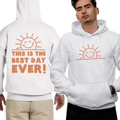 Sunshine Best Day Ever Cotton Hoodie Pullover for Ultimate Comfort