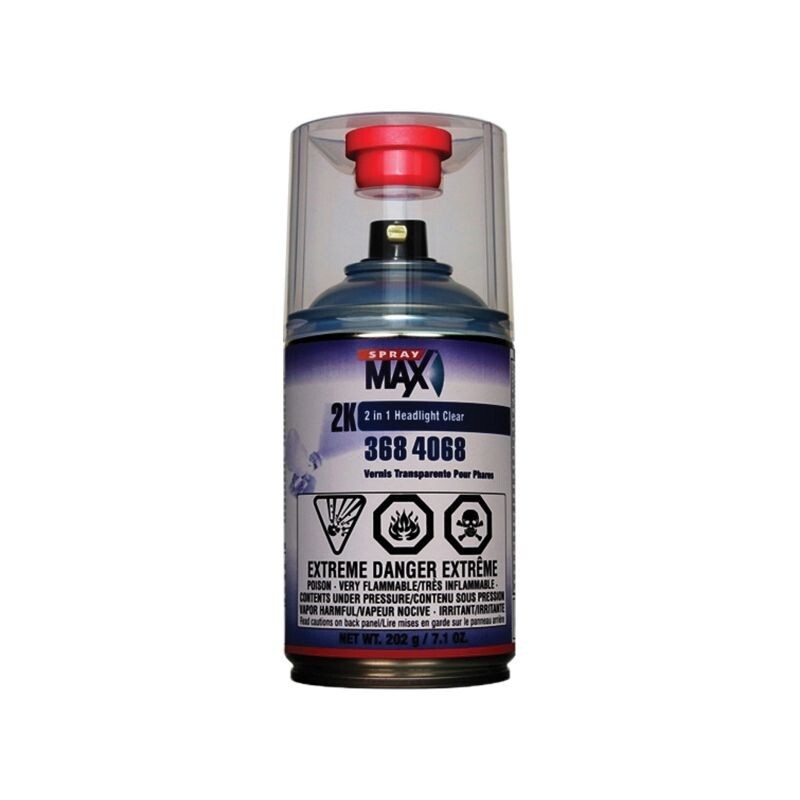 SPRAYMAX 2K 2in1 HEADLIGHT CLEARCOAT AEROSOL 250ML - FAST DELIVERY | UK