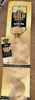 Gold Bundle 22    Brazilian Virgin Remy Hair Unprocessed Body Wave 9A Plus