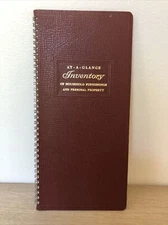 Vintage AT-A-GLANCE Household Inventory Record New NOS 1977