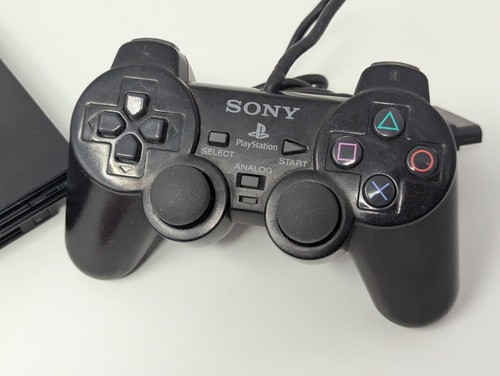 Sony PlayStation 2 Slim Console - W/ OEM Controller, Memory Card & Cables GOOD - Picture 2 of 6