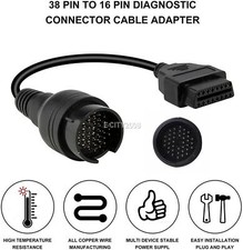 For Mercedes Benz 38 Pin To Obd Obd2 16 Pin Diagnostic Adapter Connector Cable