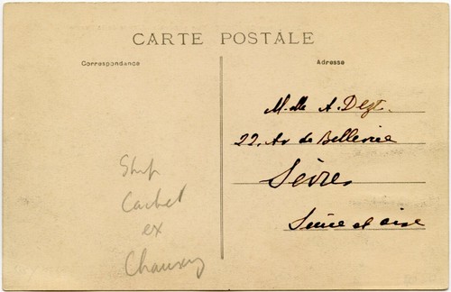 FRANCE JERSEY SHIP CACHET VAPEUR on PPC ANSE DE LA FERME CHANNEL ISLANDS c1911 - Picture 3 of 3