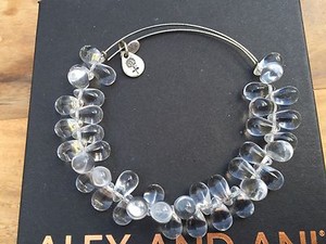 Rare Alex And Ani Crystal Clear Jupiter Russian Silver Beaded Rare Alex And Ani Crystal Clear Jupiter