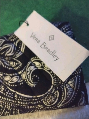Vera Bradley Quilted Trifold Black And White Wallet nwt - Picture 6 of 13