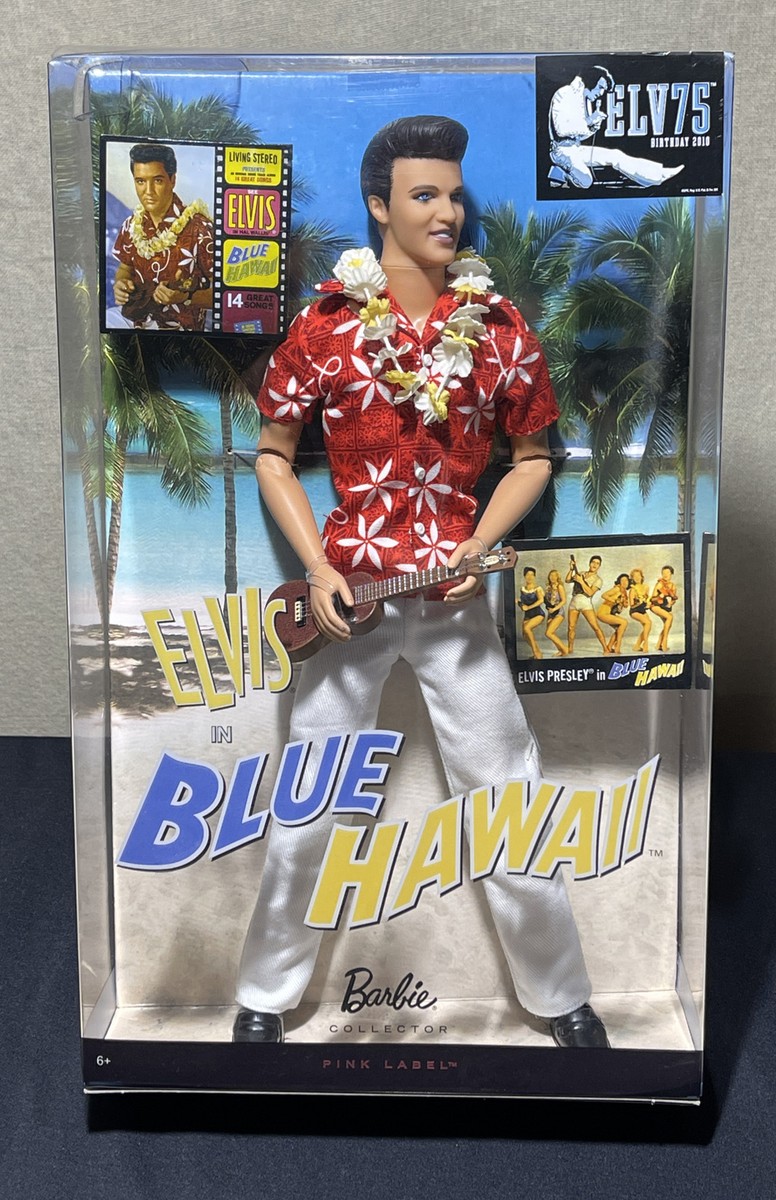 Barbie 2009 Elvis Presley in Blue Hawaii Pink Label Collector Doll