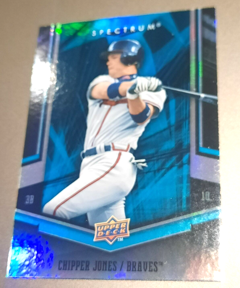 CHIPPER JONES-FOIL-2008 UPPER DECK SPECTRUM ⚾️ BASEBALL CARD-ATLANTA ...