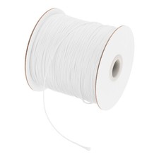 White 0.5mm Waxed Cord 175 Yard Wax Bead Thread String for Jewelry Making