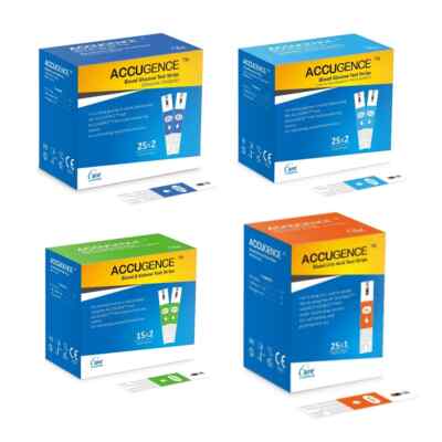 4-in-1 Diabetes Tester Strips Blood Glucose(GOD/GDH)/Ketone/Uric Acid Monitor