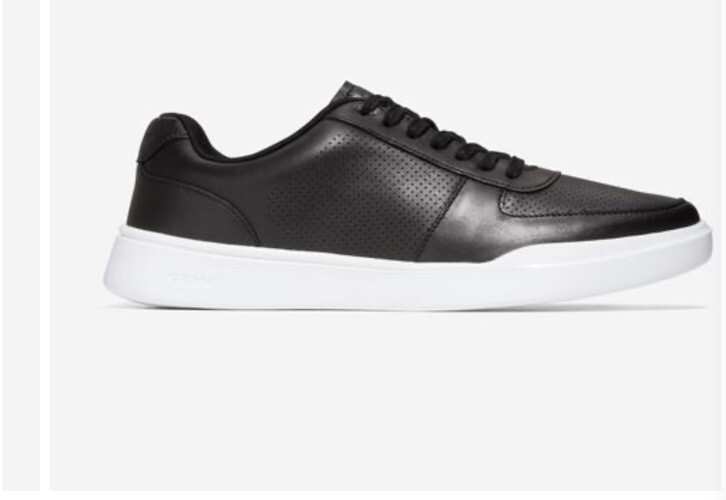 Men Cole Haan Grand Crosscourt Modern Perf Sneakers Leather Black ...