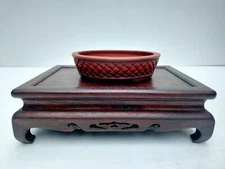 Bonsai Pot Tokoname ware Hirata Bigei Oval Unglazed Width 16.4 cm / 6.46"
