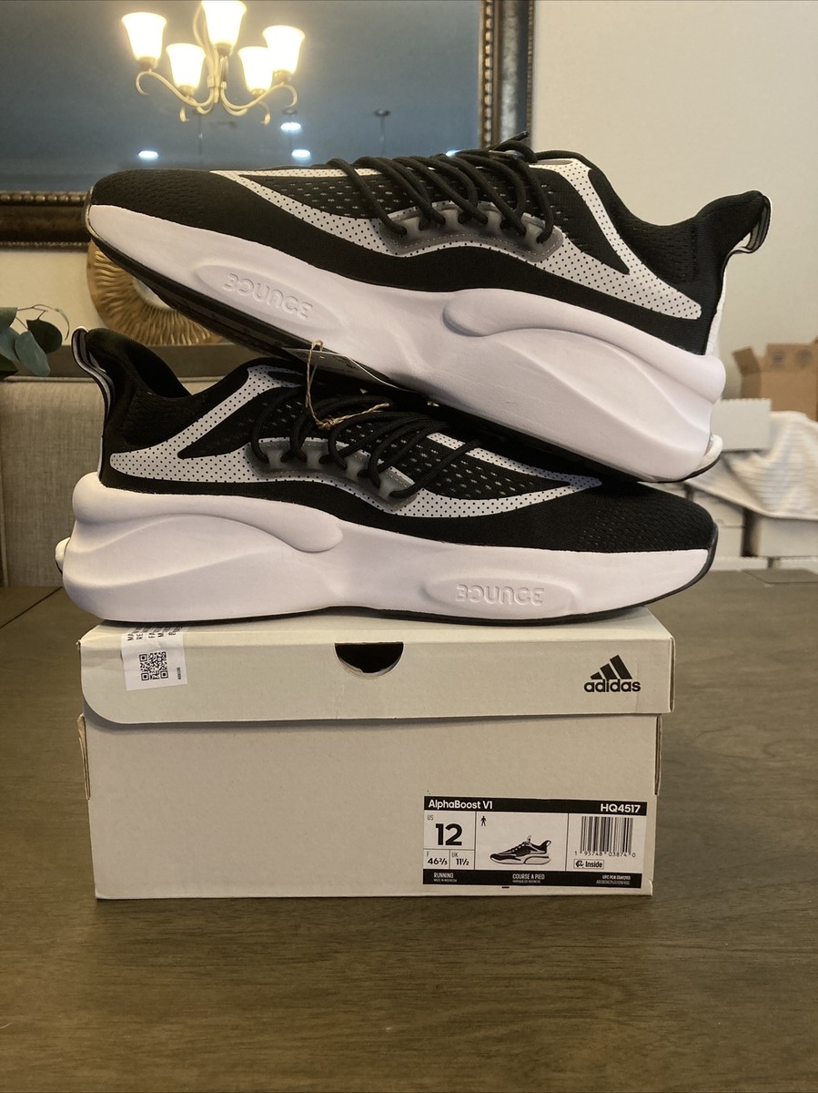 Adidas Alphaboost V1 Core Black Cloud White (HQ4517) SZ 12 DS