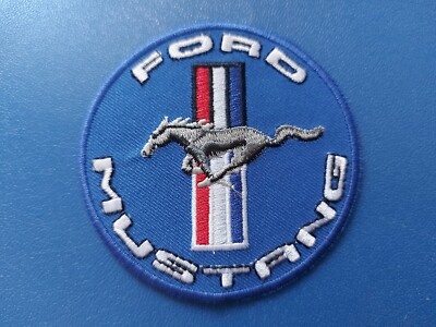 Motorsport Motorsport Auto Patch Aufnäher / Bügelbild Abzeichen:- Ford Mustang