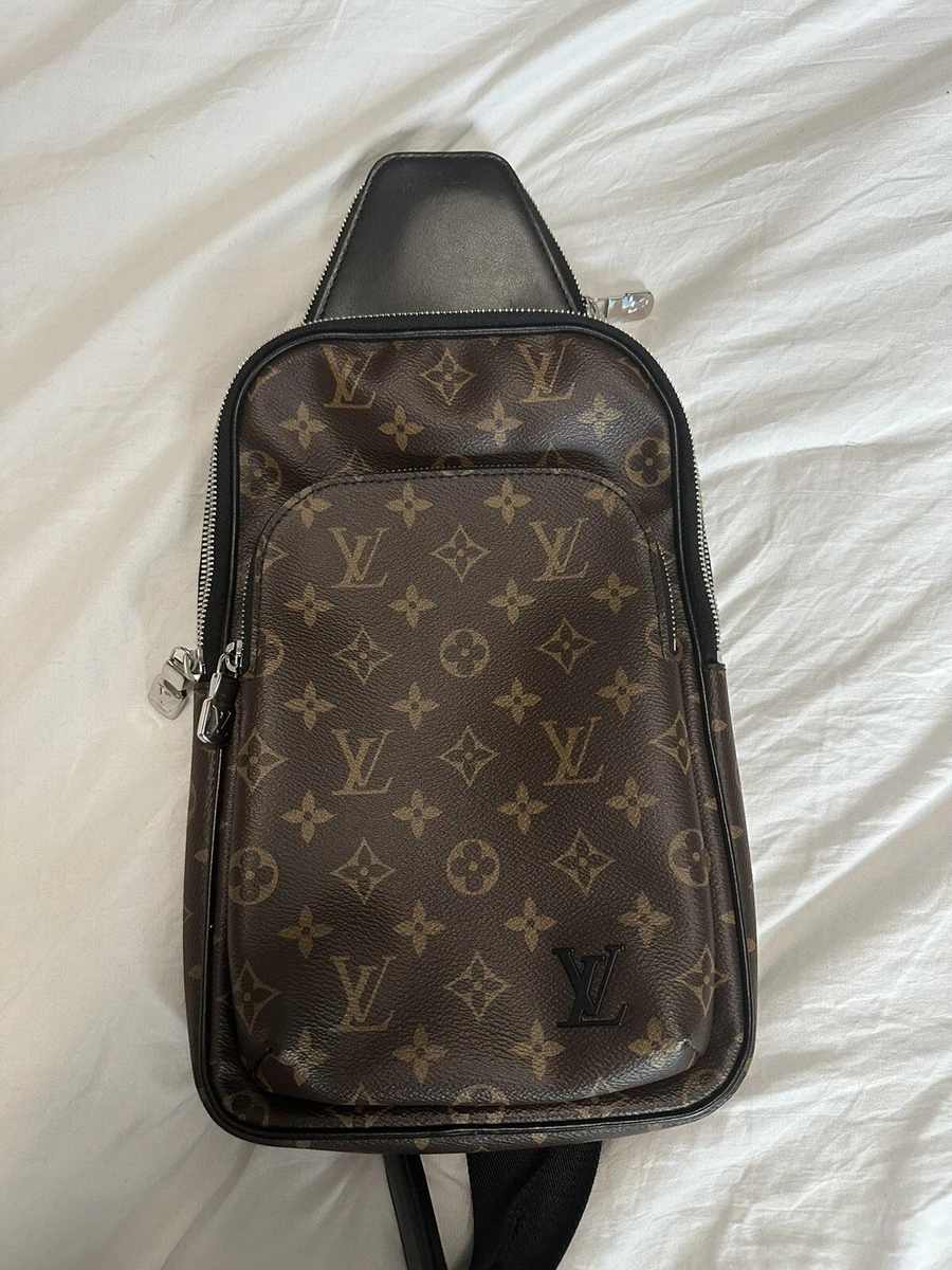 Louis Vuitton Avenue Sling Bag Macassar Monogram Canvas