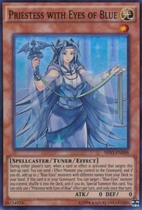 Priestess with Eyes of Blue - SHVI-EN098 - Super Rare - Unlimited Edition x3 - N