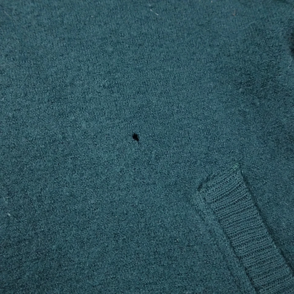 Vintage Patagonia Sweater Mens Small Green Wool Pullover 1/2 Zip 90s Heavyweight - Image 3 of 4