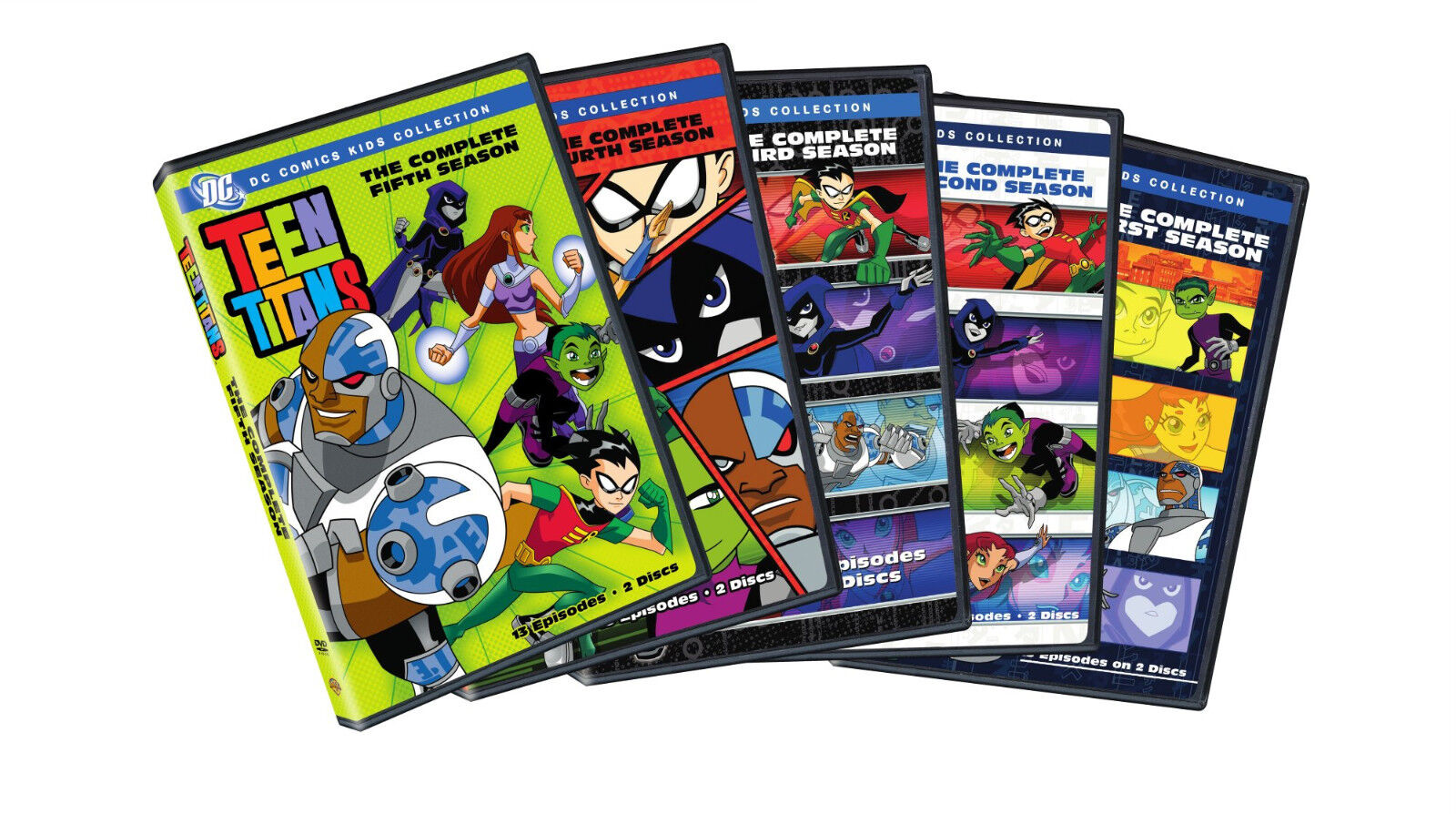 Aubergine patroon stuiten op Teen Titans TV Series Complete Season 1-5 (1 2 3 4 5) BRAND NEW DVD SET  883929035236 | eBay