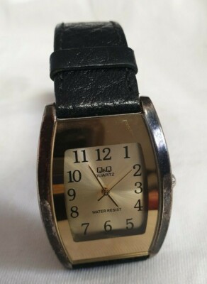 Montre Homme Vintage Spirale Rectangulaire Quartz - Mouvement Japan, Étanche 30m, Cuir Noir