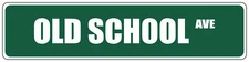 Green Aluminum Weatherproof Road Street Signs Old School Home Decor Wall