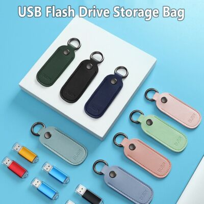 Holder Key Ring U Disk Pouch Memory Stick Case Storage Bag USB Flash Drive 
