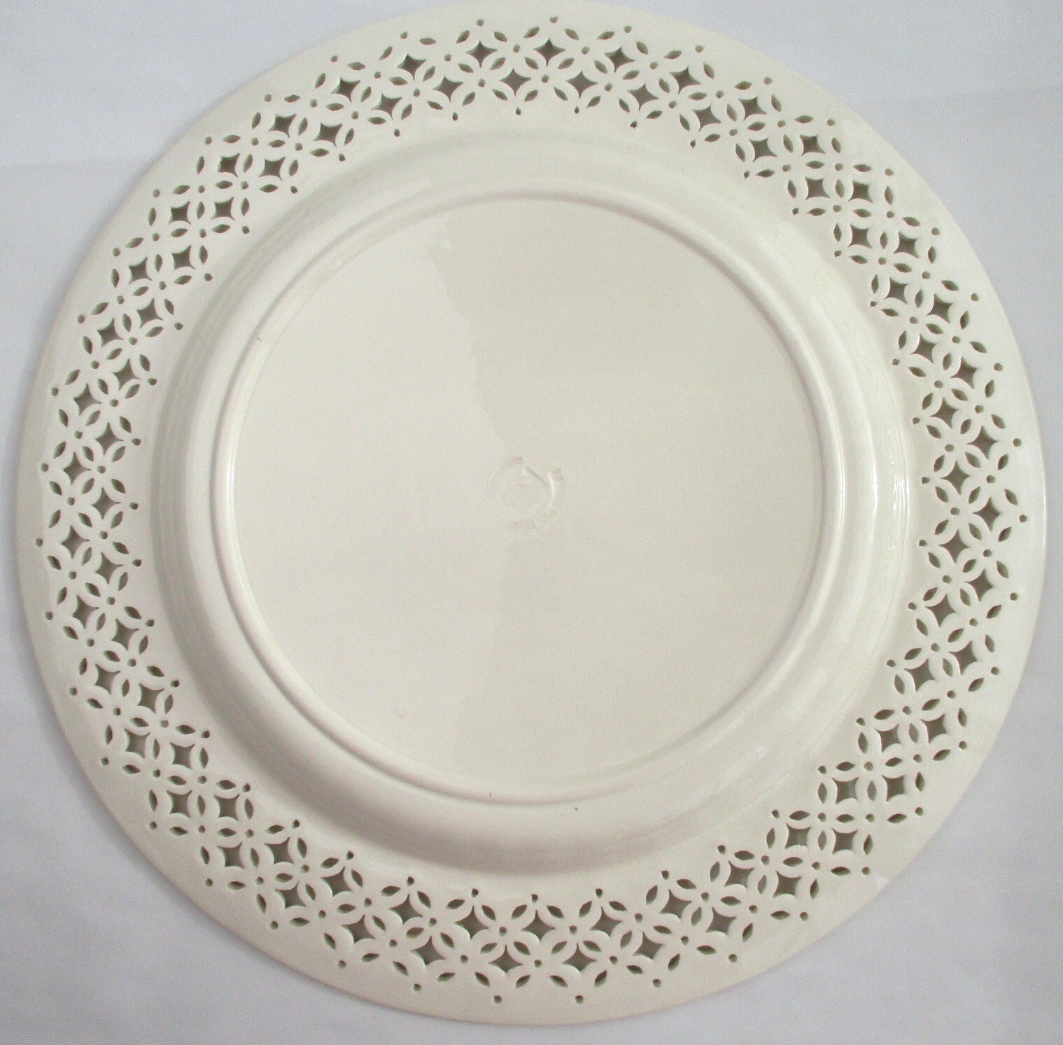 Leeds Pottery pierced creamware 11" service plate(s) 1980s England eBay