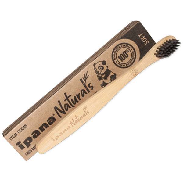 ipana Naturals Kids Bamboo Soft Toothbrush, Cello Wrapped, 1