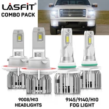 LASFIT H13 9145 9140 for Ford F150 04-2014 LED Headlight High Low Beam Fog Light