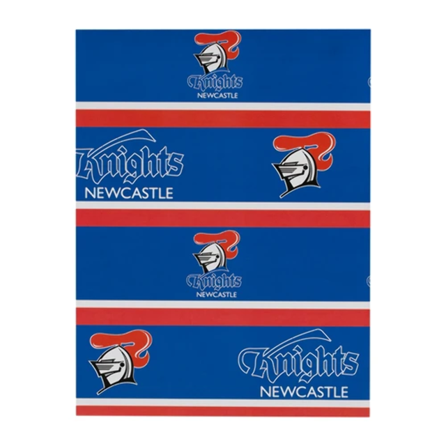 Newcastle Knights NRL Official Giftwrapping Paper 49 X 69cm for sale online eBay