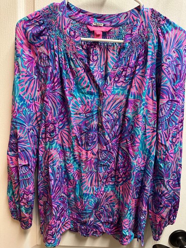 Lilly Pulitzer woman multicolor top size XS/ pre owned #413