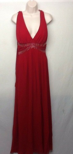 Ignite Evenings By Carol Lin Beautiful Formal Prom Beaded Sequins Gown Size 6 - Picture 2 of 11