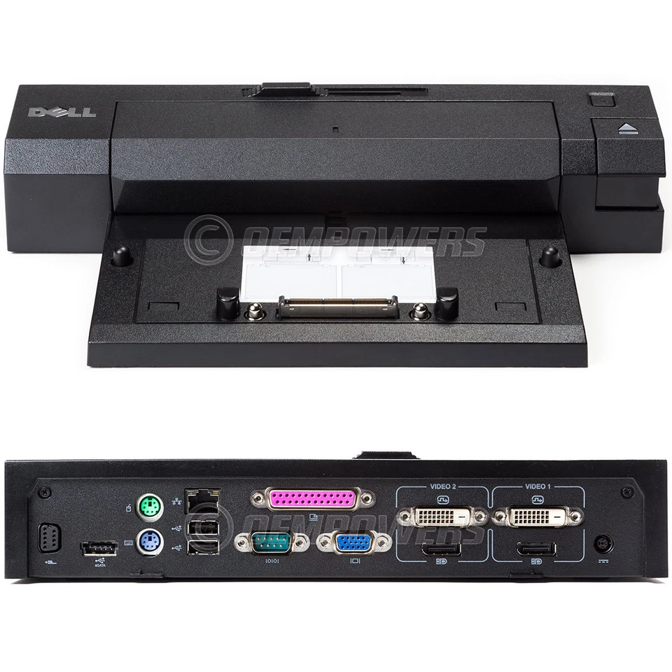 Dell Latitude E6510 E6520 E6530 E6540 E-Port Plus Replicador/Estación de acoplamiento/PR02X Foto 3 de 4