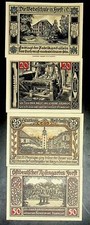 1921 Germany FORTI 10 20 25 50 Phennig Banknote / Notgeld
