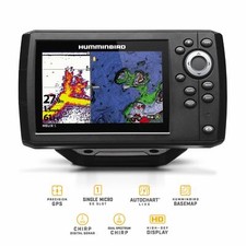 Humminbird Echolot GPS Plotter Komplett mit Geber - Helix 5 Chirp GPS G3