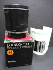 Minolta SR II Extension Tube Set 1 2 3 EB & EL for SR Mount Lenses in box
