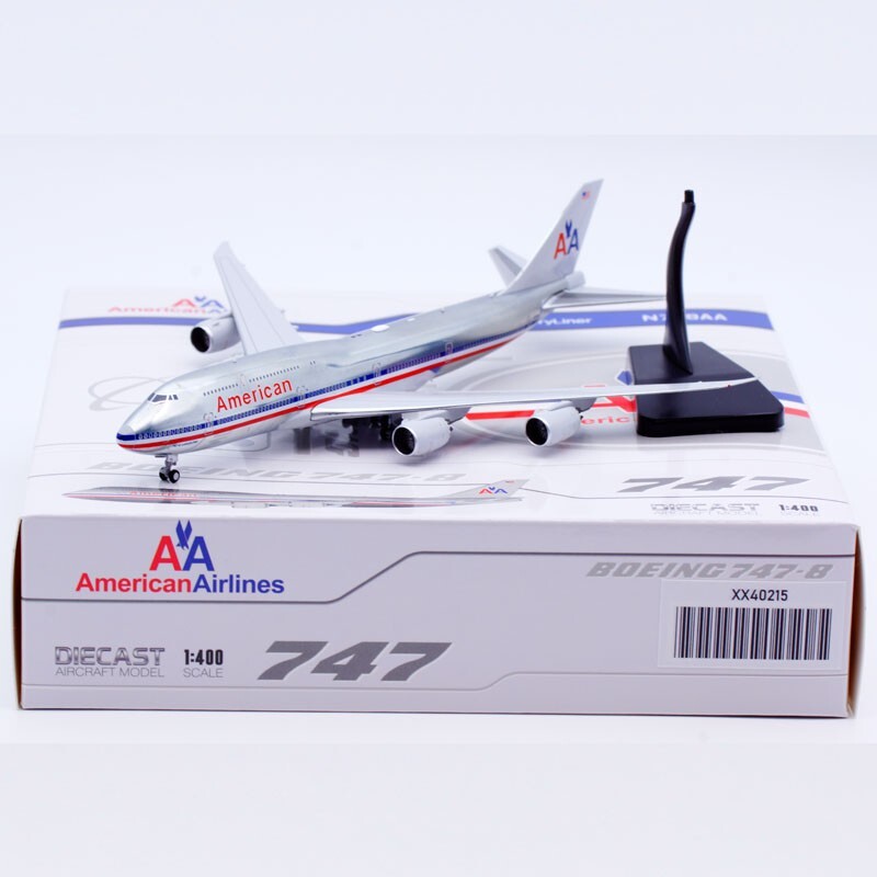 1:400 JC Wings American Airlines Boeing B747-8I Diecast Models