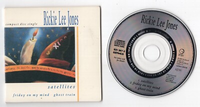Rickie Lee Jones CD-SINGLE 3-Inch SATELLITES   1989 Geffen 3-track # 921 367-2
