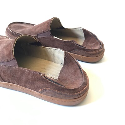 Olukai Puhala Loafers Shoes Mens 10 Brown Slip On Suede Drop in Heel Moccasin Olukai Puhala Loafers Shoes Mens 10 Brown Slip On Suede Drop  main image 4